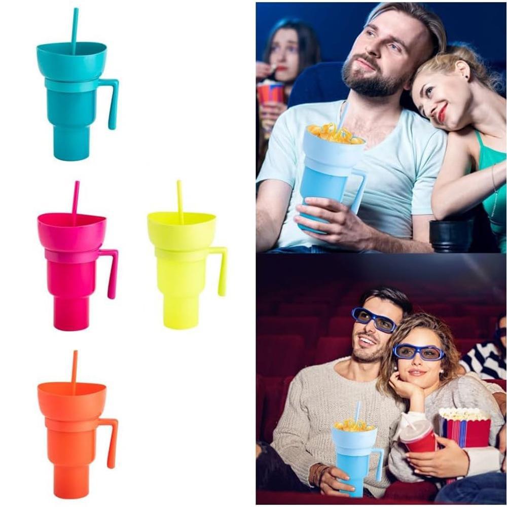 Snack with Handle & Straw Cup