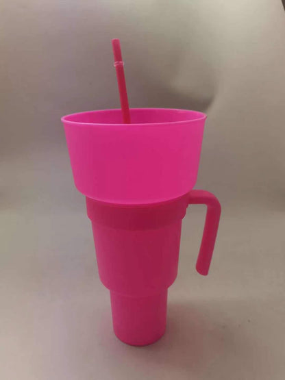 Snack with Handle & Straw Cup