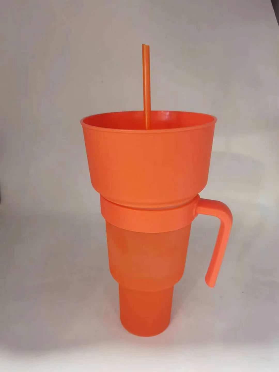 Snack with Handle & Straw Cup